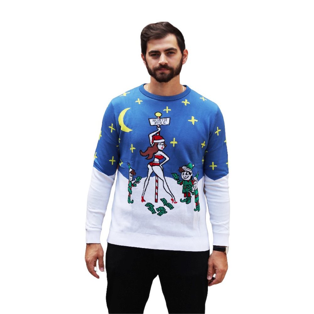 Stripper Pole Ugly Christmas Sweater